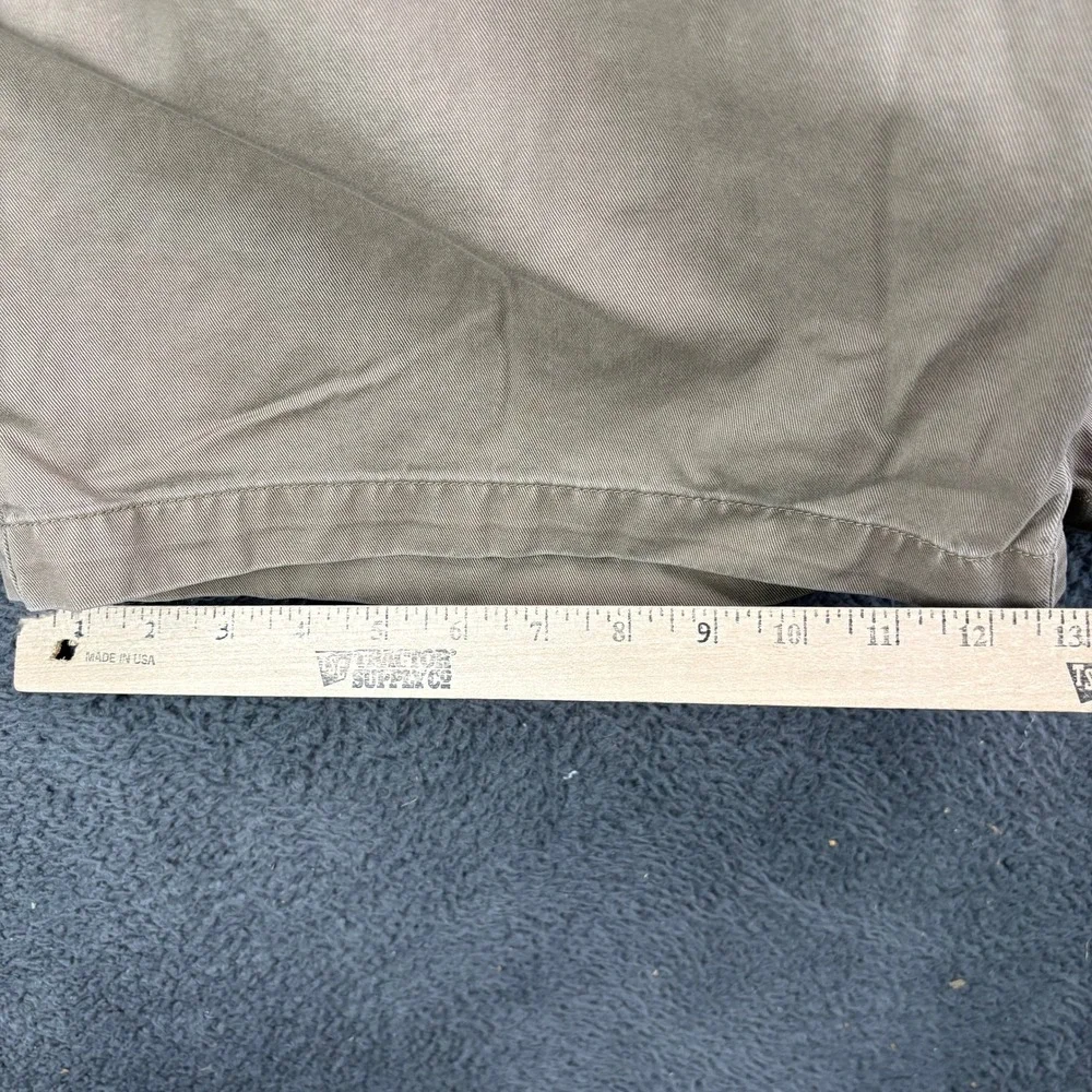 Polo Ralph‎ Lauren Mens 38 Khaki Tan Cotton Chino Shorts Flat Front Classic Fit